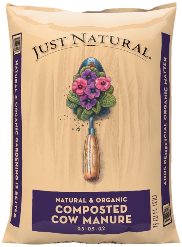 Jolly Gardener Just Natural 50050006 Composted Cow Manure, 0.75 cu-ft Bag