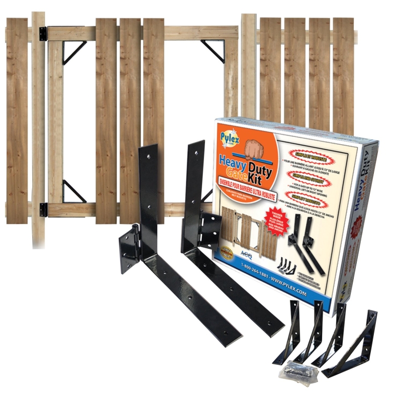 Pylex 11051 Steel HD Gate Kit Black