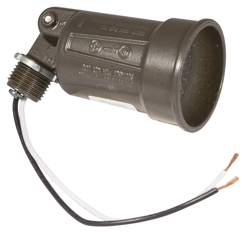 HUBBELL 5606-2 Lamp Holder, 120 V, 75 to 150 W, Bronze
