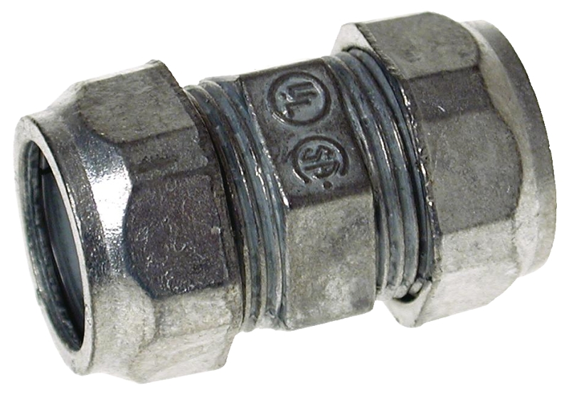 Hubbell CKZ075 Conduit Coupling, 3/4 in Compression, Zinc-Plated