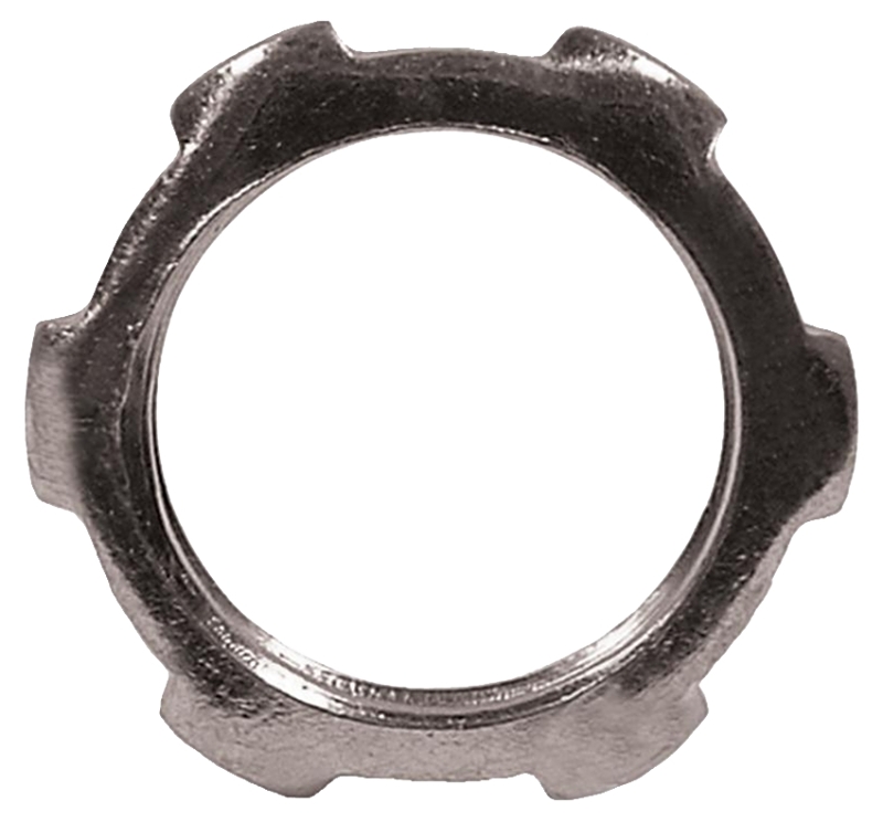 Hubbell LNS150 Conduit Locknut, 1-1/2 in, Steel