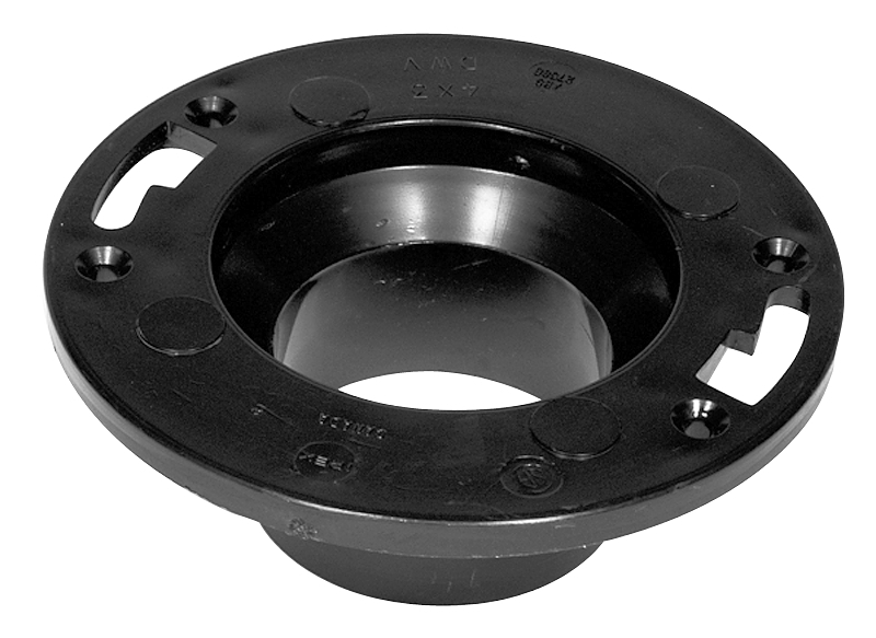 IPEX 027584 Closet Flange Hub, 4 x 3 in Dimensions, ABS
