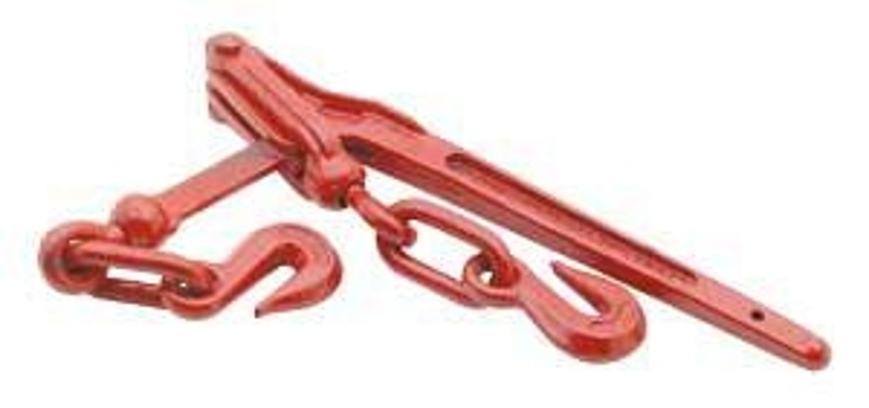Campbell 6203604 Lever Load Binder, 5400 lb Working Load, 4-1/2 in Hook Opening, Red