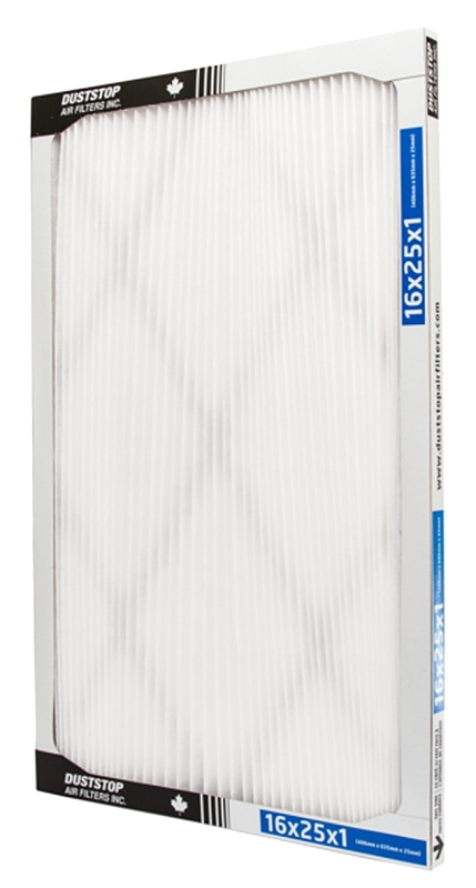 Duststop Supreme DP162511 Air Filter, 25 in L, 16 in W, 11 MERV, 3 to 10 micron MPR
