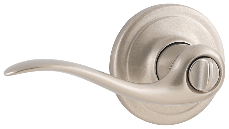Weiser Toluca Series 9GLA3310-049 Privacy Lever, Satin Nickel, Residential, Universal Hand, 2 Grade