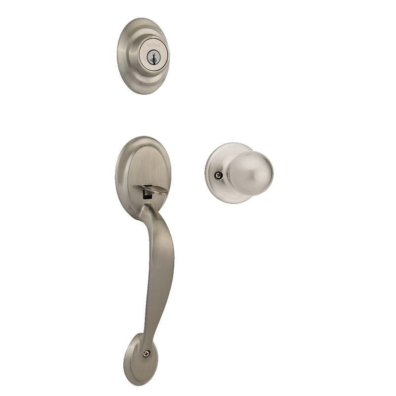 Weiser Kingsway x Fairfax Series GAC9471 KY 15 SMT Handleset, 3 Grade, Satin Nickel