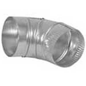 DUNDAS JAFINE E4E24ZW Vent Elbow, 4 in Connection, Aluminum