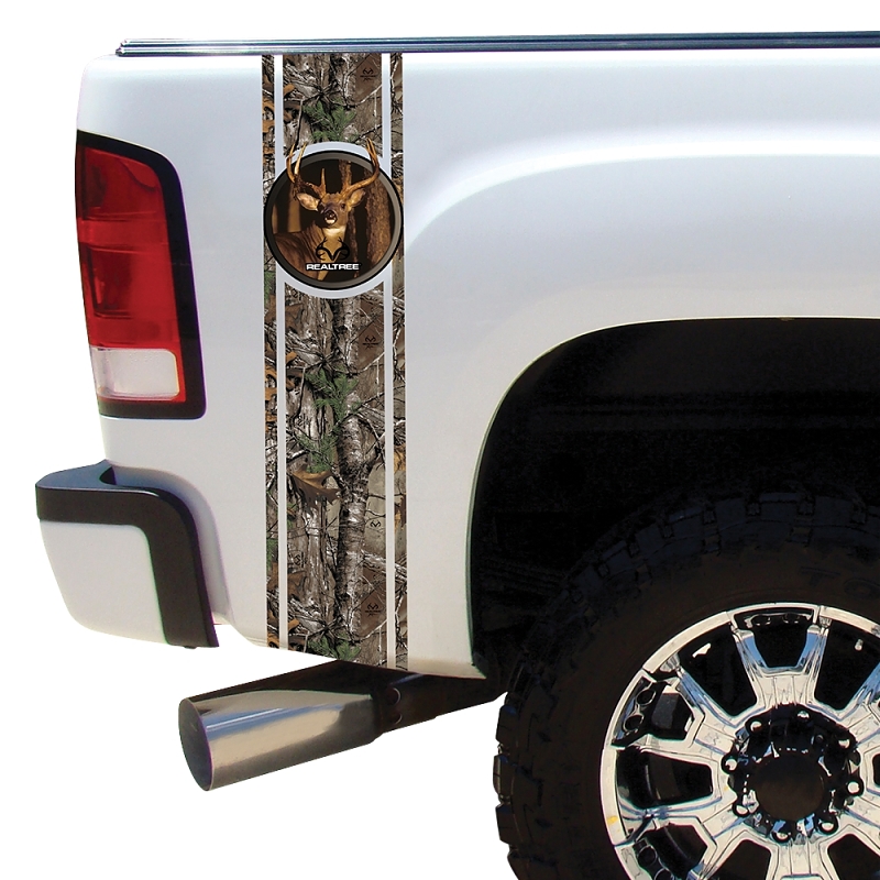 Realtree RT-BB-WT-XT Decal Kit, Duck Bed Band, Camouflage Legend, Vinyl Adhesive