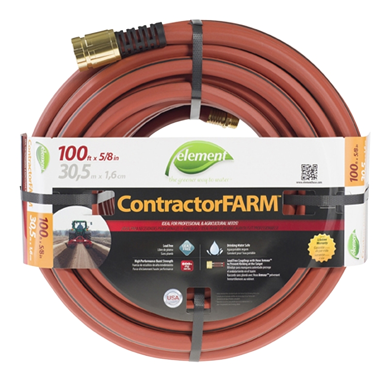 SWAN Element ContractorFARM ELCF58100 Water Hose, 100 ft L