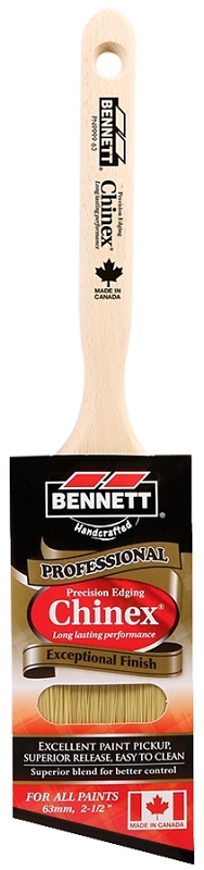 Bennett PN 9999 63 Paint Brush, 2-1/2 in W, Chinex Blend Bristle