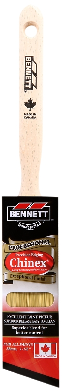 Bennett PN 9999 38 Paint Brush, 1-1/2 in W, Chinex Blend Bristle