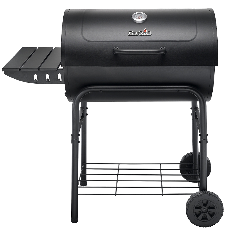 Char-Broil American Gourmet 800 Series 12301714 Large Barrel Grill, 568 sq-in Primary Cooking Surface, Black