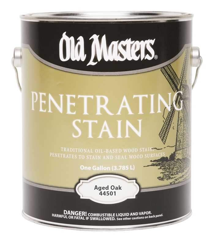 Old Masters 44501 Penetrating Stain, Aged Oak, Liquid, 1 gal