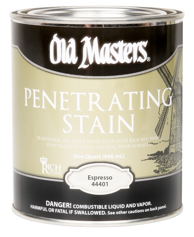 Old Masters 44401 Penetrating Stain, Espresso, Liquid, 1 gal