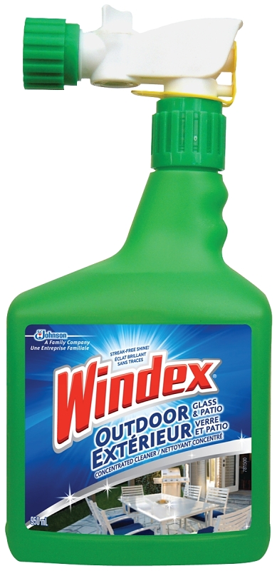 Windex 90813 Glass Cleaner, 950 mL Bottle, Liquid, Blue