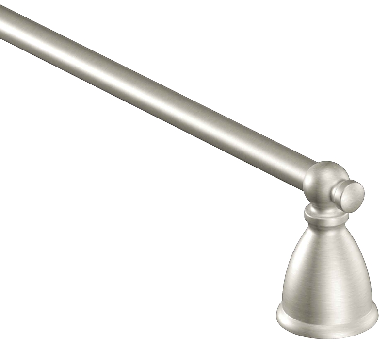 Caldwell 24-inch Towel Bar, Brushed Nickel, Aluminum Construction, Model Y3124bn