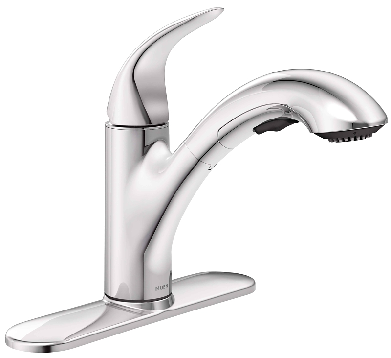Moen Medina 87039SRS Kitchen Faucet, 1.5 gpm, 1-Handle, Stainless Steel, Stainless Steel, Deck Mounting