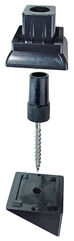 Nuvo Iron SQMSRA Stair Rail Connector, For: 3/4 in Square Balusters, Steel