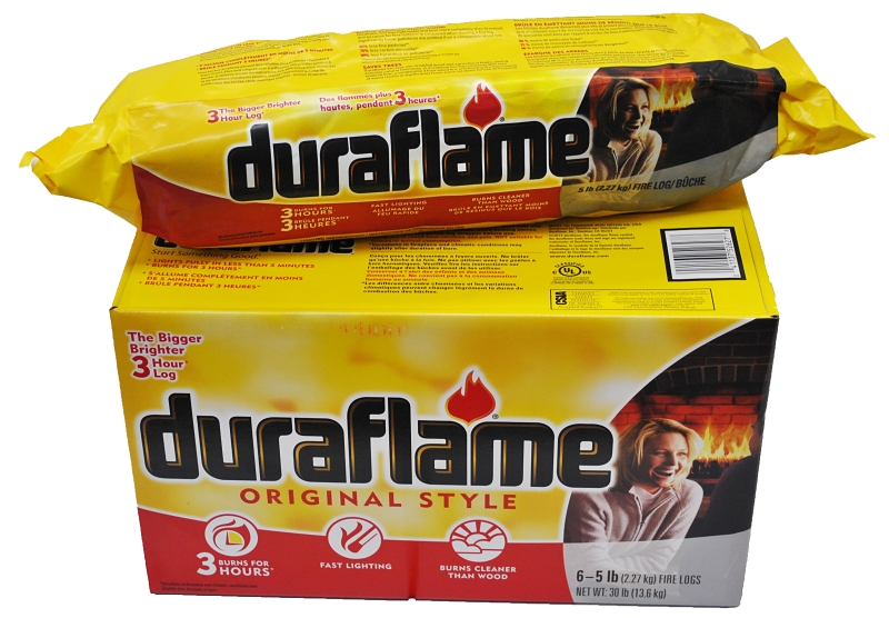 Duraflame 4183 Fire Log, 3 hr Burn Time, 6/BX