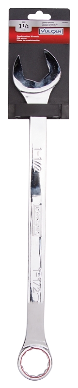 Vulcan MT6547513 Combination Wrench, SAE, 1-1/2 in Head, Chrome