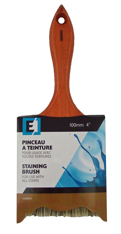 Nour 5300ND Paint Brush, 4 in W, Straight Brush, Polyester Bristle