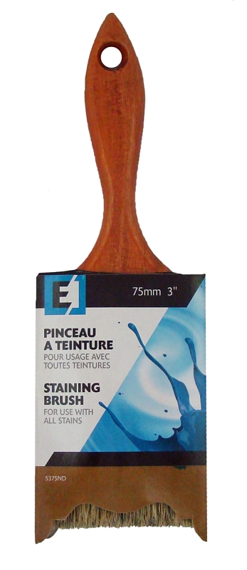 Nour 5375ND Paint Brush, 3 in W, Straight Brush, Polyester Bristle