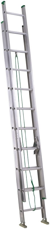 Louisville LP-2020 Extension Ladder, 225 lb, Aluminum