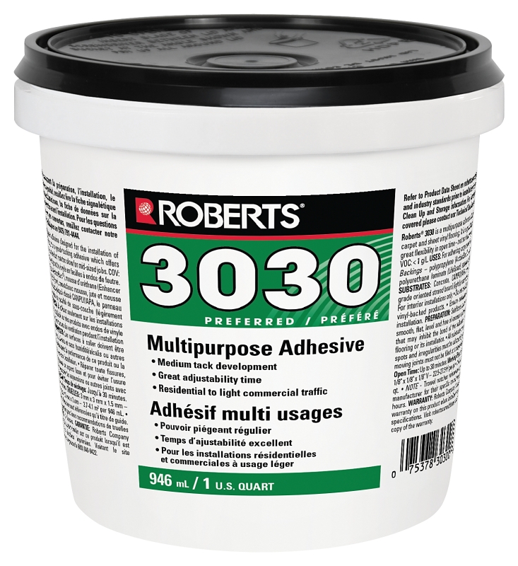 ROBERTS 3030RB001 Carpet Adhesive, 946 L