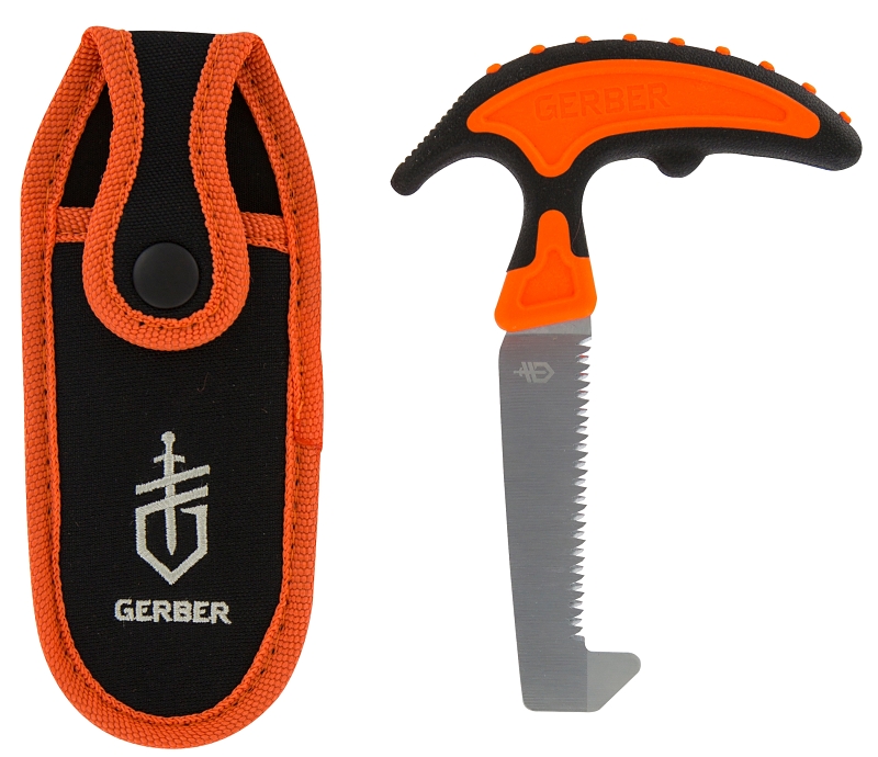 Gerber 31-002742 Vital Pack Saw, 3.4 in L Blade, Carbon Steel Blade, Glass-Filled Polymer/Rubber Handle