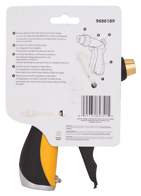 Landscapers Select RC-910-3L Spray Nozzle, Female, Brass, Black and Yellow