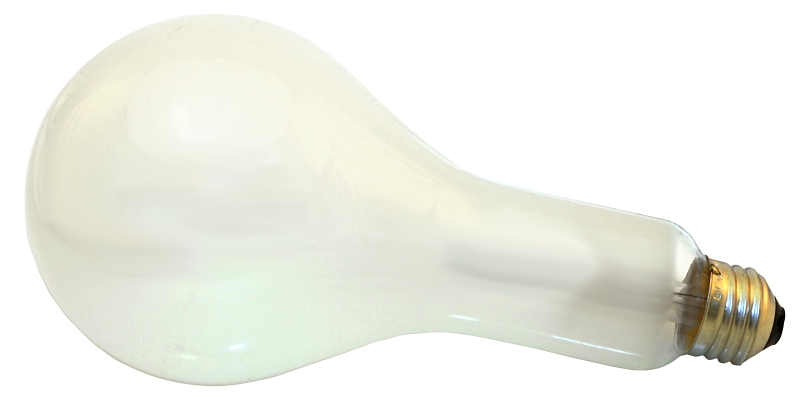 Sylvania 15735 Incandescent Lamp, 300 W, PS30 Lamp, Medium Lamp Base, 5860 Lumens, 2850 K Color Temp