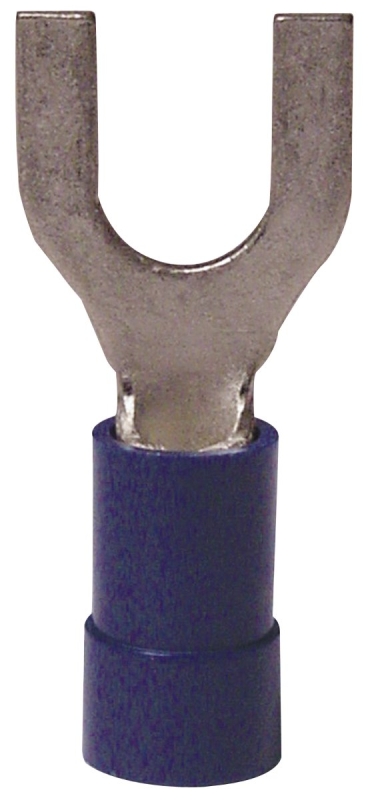 GB 10-113 Spade Terminal, 600 V, 16 to 14 AWG Wire, #4 to 6 Stud, Vinyl Insulation, Blue