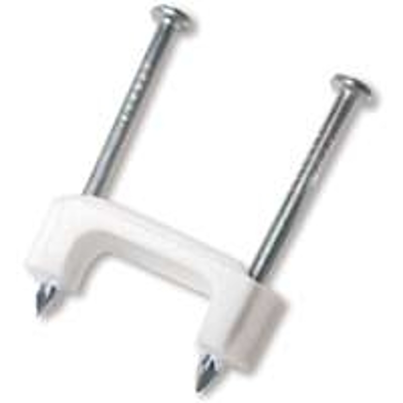 Gardner Bender PS-225BG Cable Staple, For: 2-Conductor #10, #12 and #14 Non-Metallic BX, MC, AC and UF Cable, White
