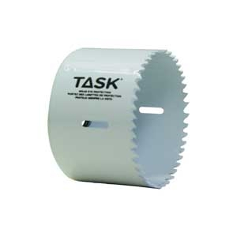 TASK T21733 Hole Saw, 3 in Dia, 1-7/8 in D Cutting, Carbon Steel Cutting Edge
