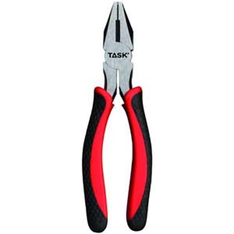 TASK T25372 Linesman Plier, 7 in OAL, Soft Touch Grip Handle