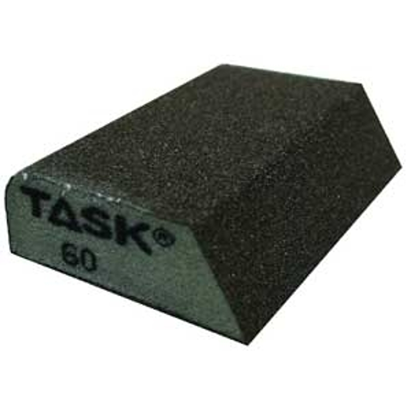 TASK Eco SP64292 Sanding Block, 3-3/4 in L, 2-3/4 in W, 60 Grit, Medium