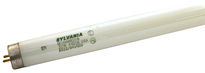 Sylvania 22358 Fluorescent Bulb, 32 W, T8 Lamp, Medium Bi-Pin G13 Lamp Base, 2850 Lumens, 6500 K Color Temp