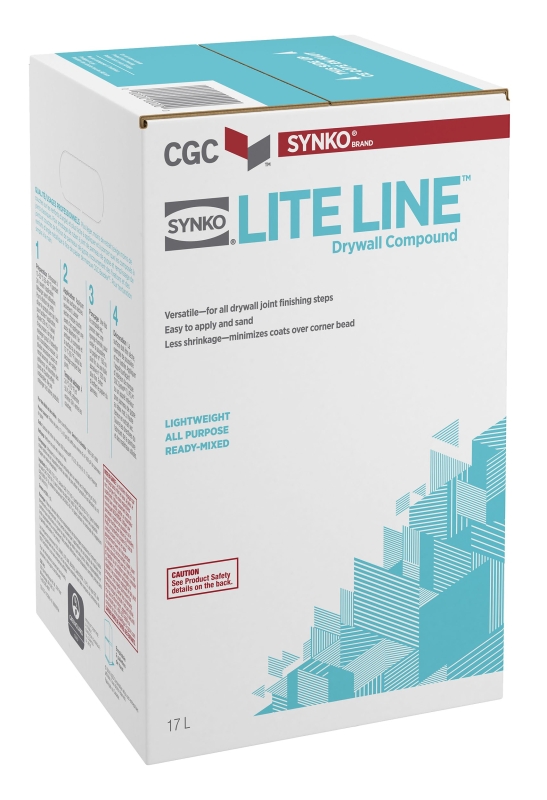 Synko 332030 Drywall Compound, Paste, Off White, 17 L