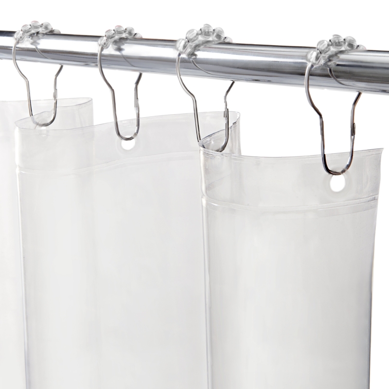 Kenney KN61708 Shower Liner, Mediumweight, 72 in L, 70 in W, PEVA, Clear