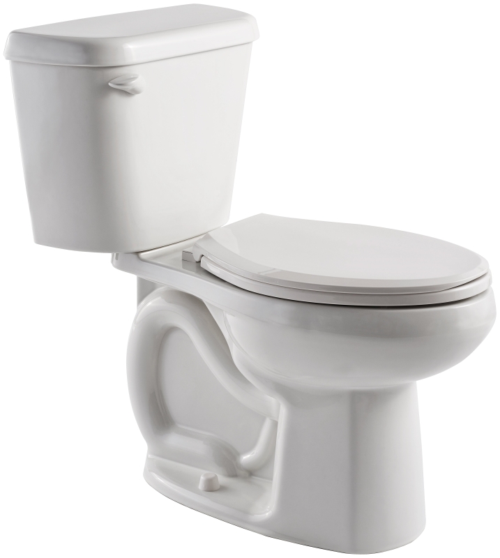 American Standard Marina 702AA157.020 Toilet, Elongated Bowl, 1.28 gpf Flush, 12 in Rough-In, 16-1/2 in H Rim, Porcelain, Includes: Toilet Seat