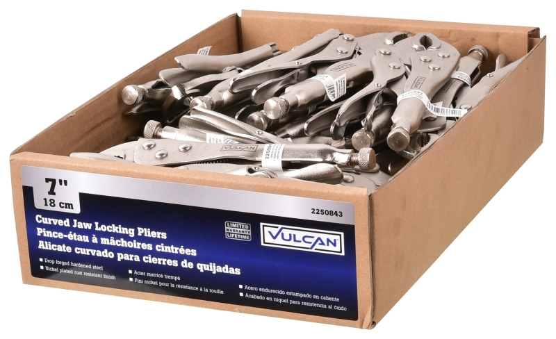 Vulcan PC927-22 Lock Plier, 7 in OAL, Comfortable Grip Handle
