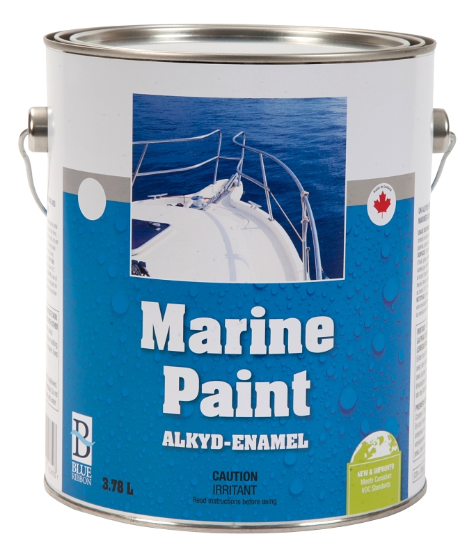 UCP Paints E8049-3.78 Marine Paint, Gloss Sheen, Black, 3.78 L, Can