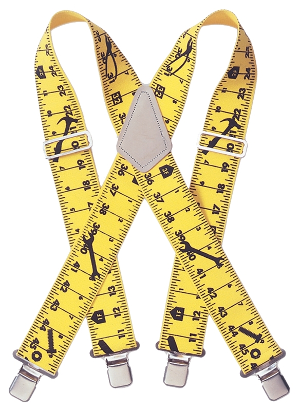 Kuny's SP15YT Ruler Heavy-Duty Tape Suspender, Nylon, Yellow
