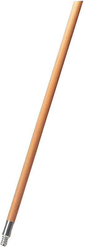 Rubbermaid FG636400LAC Broom Handle, 1-5/16 in Dia, 60 in L, Threaded, Wood, Brown