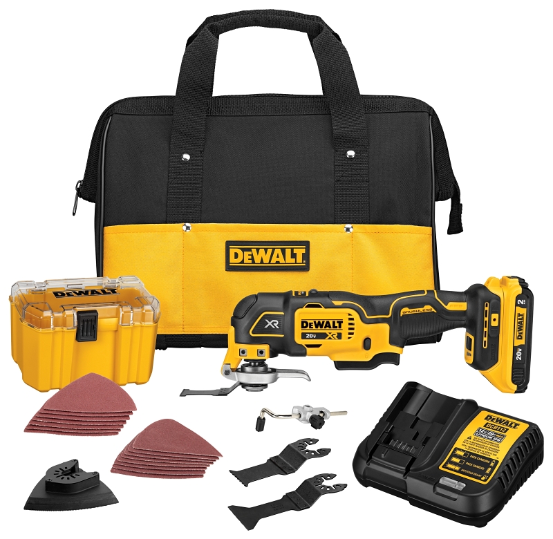 DEWALT 20V MAX XR Series DCS356D1 Oscillating Multi-Tool Kit, Battery Included, 20 V, 2 Ah