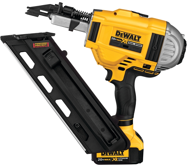 DeWALT DCN692M1 Nailer Kit, Battery Included, 20 V, 4 Ah, 55 Magazine, 30 deg Collation, Strip Collation, Nail Fastener