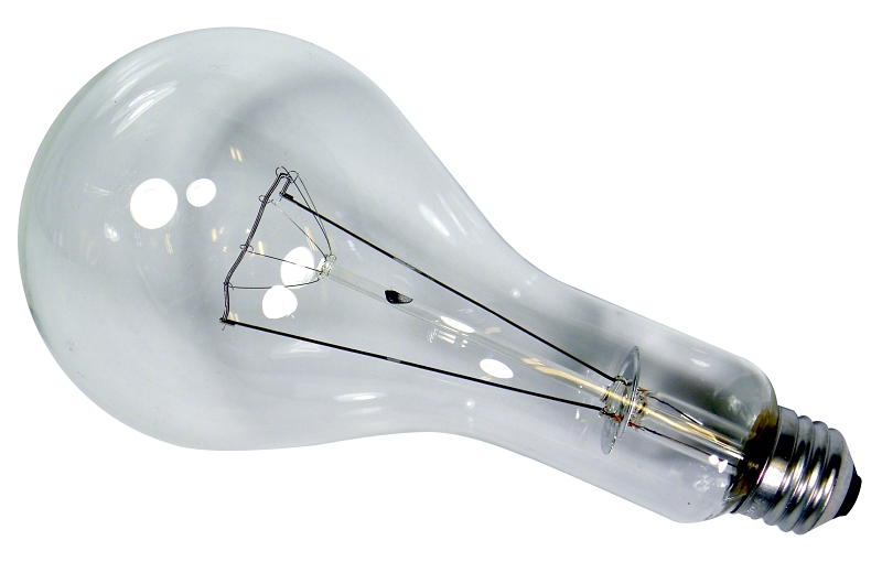Sylvania 15742 Incandescent Lamp, C-9 Filament, 3.75 in Dia x 8.063 in L Dimensions, 300 W, PS30 Lamp, Medium Lamp Base