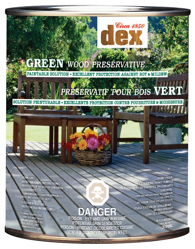Circa 1850 DEX 230001 Wood Preservative, Green, 1 qt