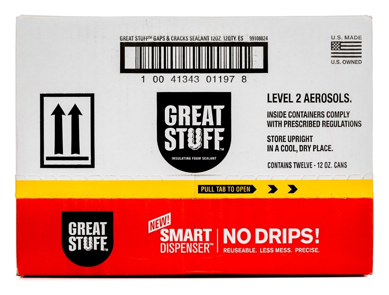 Great Stuff 99108824 Insulating Foam Sealant, Cream, 8 hr Functional Cure, 12 oz, Can