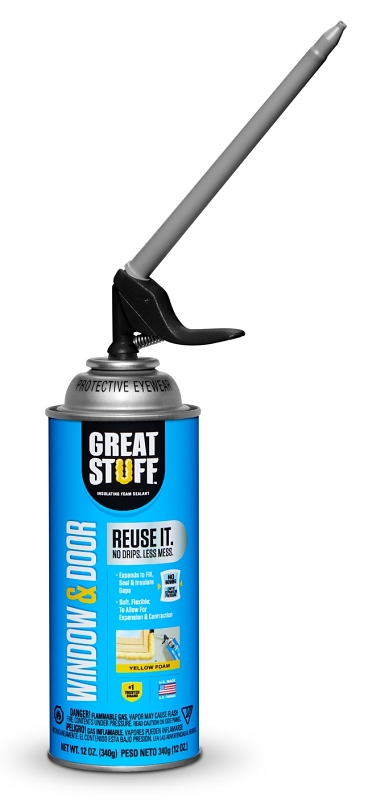 Great Stuff 99108862 Insulating Foam Sealant, Reusable, 12 oz